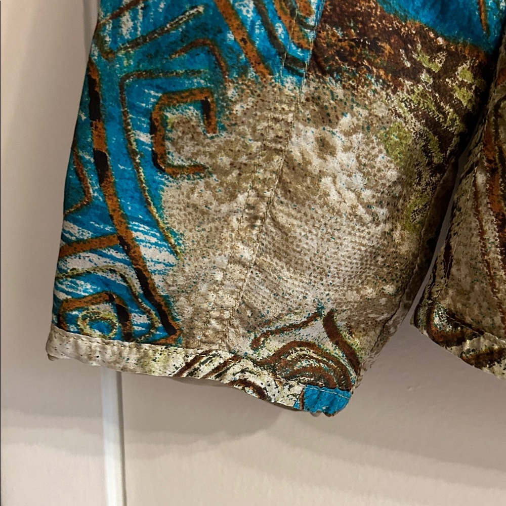 Chico's Multicolor Patterned Button-Front Jacket - Picture 4 of 6